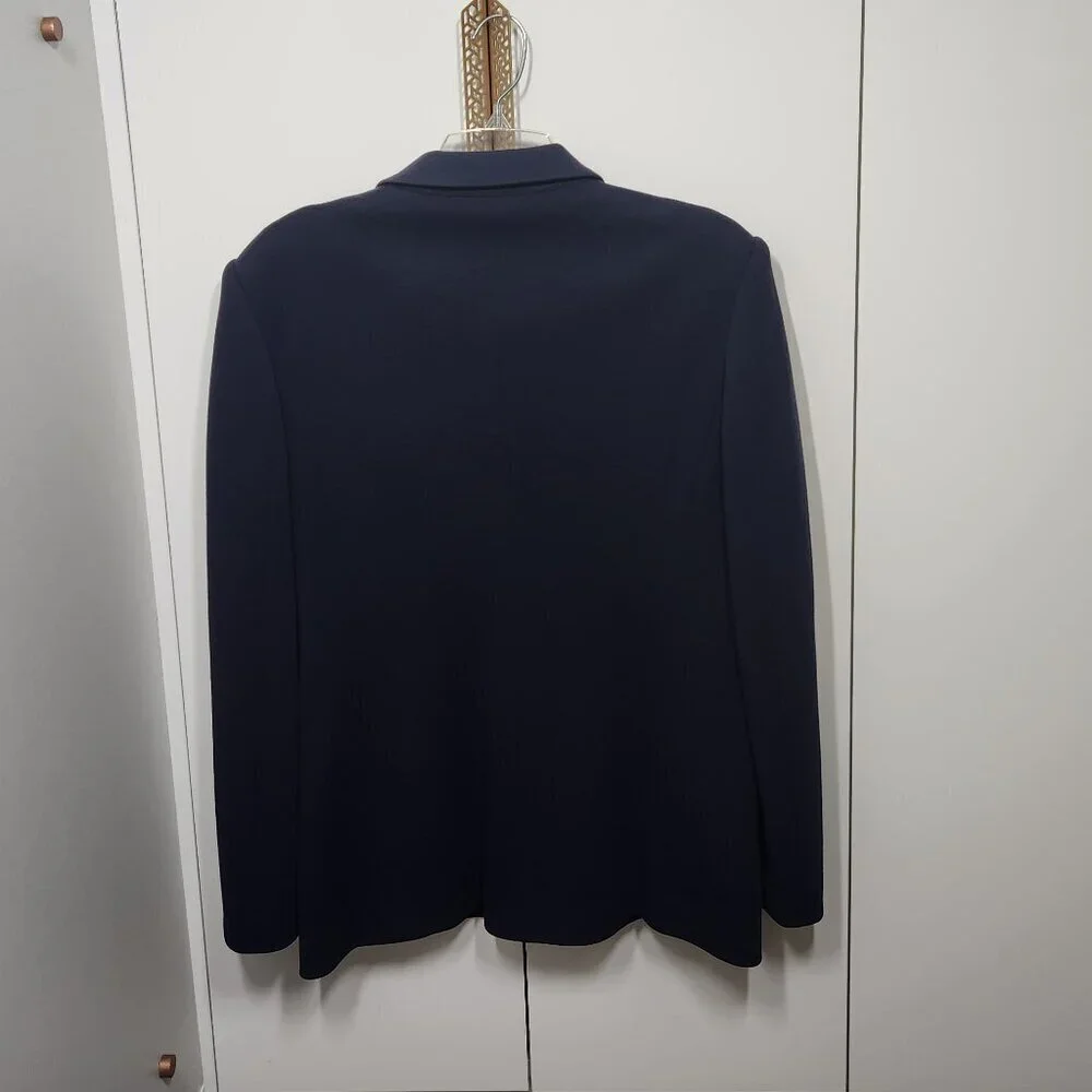 Trussardi Women's Blazer/Jacket Navy Blue Made in Italy